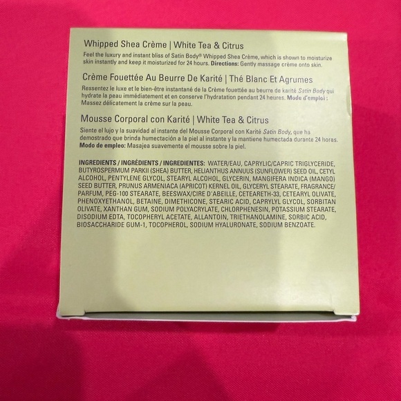 Mary Kay Satin Body Whipped Shea Crème White Tea & Citrus 4 oz NEW - Picture 2 of 4